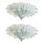 White Venetian Murano Glass Flush Mounts from Simoeng, Set of 2 For Sale - Image 8 of 12