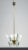 Mid-Century Modern Art Deco Chandelier in Glass and Brass For Sale - Image 3 of 9