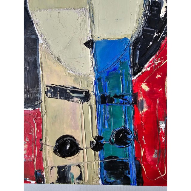 14.2" by 18.9" Original Oil Painting 'Portrait of a Woman', Unframed For Sale - Image 9 of 10