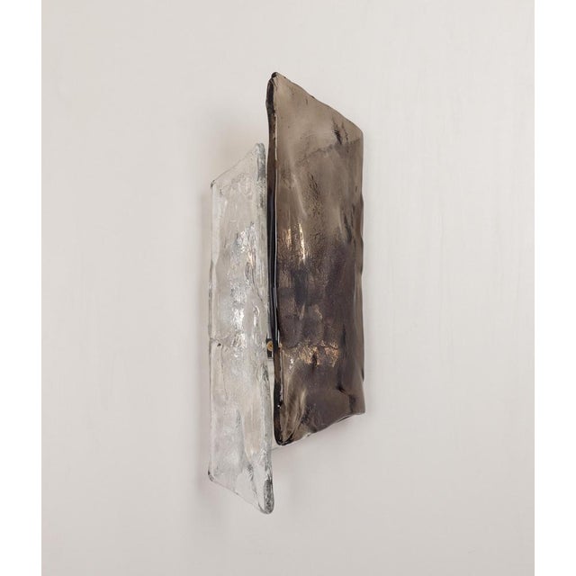 Large Murano Glass Sconce Wall Light attributed to Kalmar, Austria, 1970s For Sale - Image 3 of 9