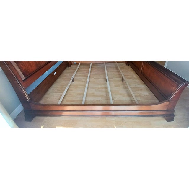 Ethan Allen Cal King Somerset Mahogany Sleigh Bed Chairish