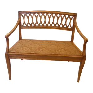 19th Century Italian Neo-Classical Style Cherry Bench