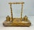 Antique French Siena Marble Bronze Dual Dolphin Empire Statue Desk Inkwell Stand For Sale - Image 10 of 14