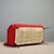 Red Vintage Sofa in Fabric, 1960s For Sale - Image 8 of 9