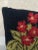 Mid-Century Modern Vintage Mid Century Hand Hooked Flowers in Pot Pillow For Sale - Image 3 of 8