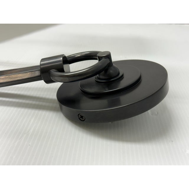 Wood Thomas O'Brien for Visual Comfort Reed Iron Double Sconce For Sale - Image 7 of 12