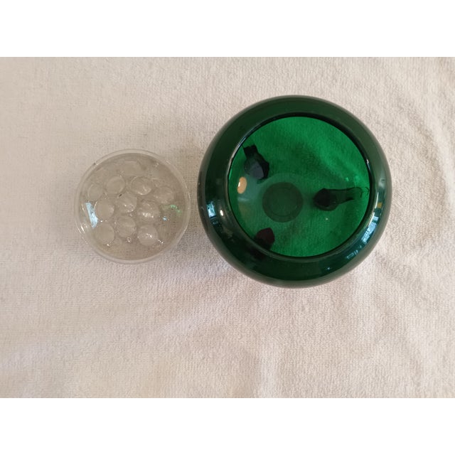 1950s Vintage 1950's Viking Evergreen Flowerlite Frog 4 1/4" With Crystal Frog For Sale - Image 5 of 6