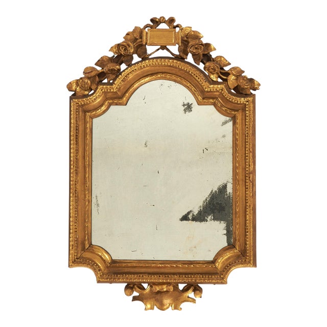 Louis XVI Period French Carved Giltwood Mirror, Circa 1775 For Sale