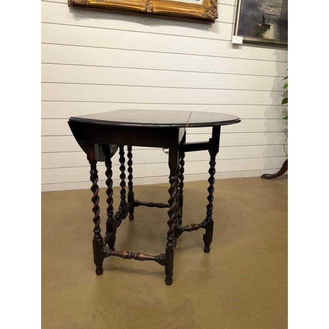 19th Century English Gate Leg Table For Sale - Image 4 of 11