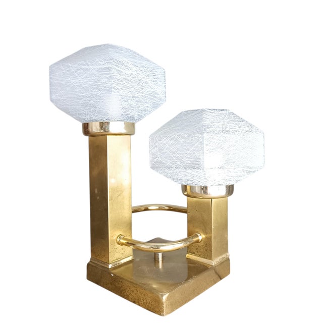 Goldenrod Lamp by Gaetano Sciolari, 1950s For Sale - Image 8 of 8