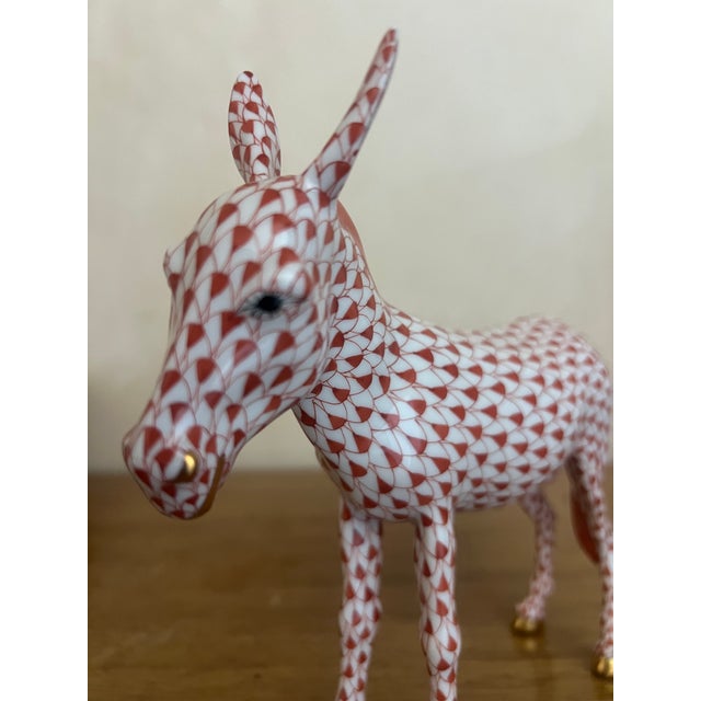 Herend Hungarian Hand Painted Donkey With Gold Hooves, C. 1990's For Sale In San Francisco - Image 6 of 9