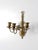 Mid-Century Modern Vintage Brass Three Arm Wall Candle Sconce For Sale - Image 3 of 14