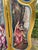 A refined late 20th-century French Louis XVI–style room divider, crafted from solid beechwood and finished in a luminous...