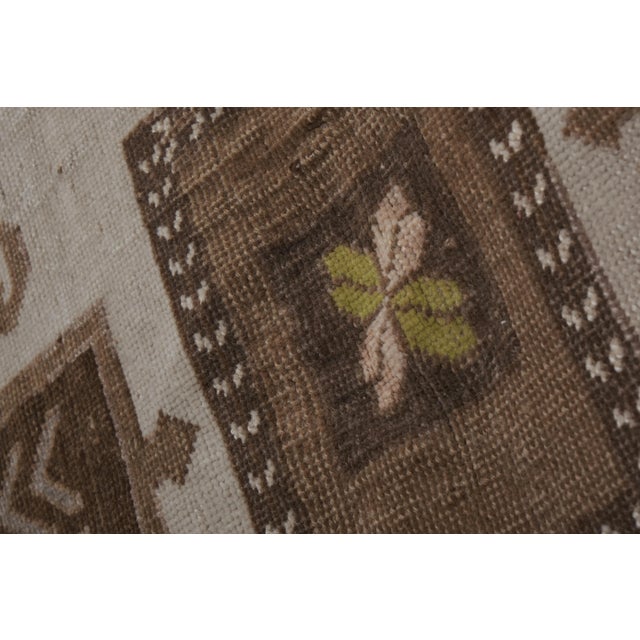 Brown Vintage Brown Turkish Kars Rug 5'10'' X 10' For Sale - Image 8 of 13