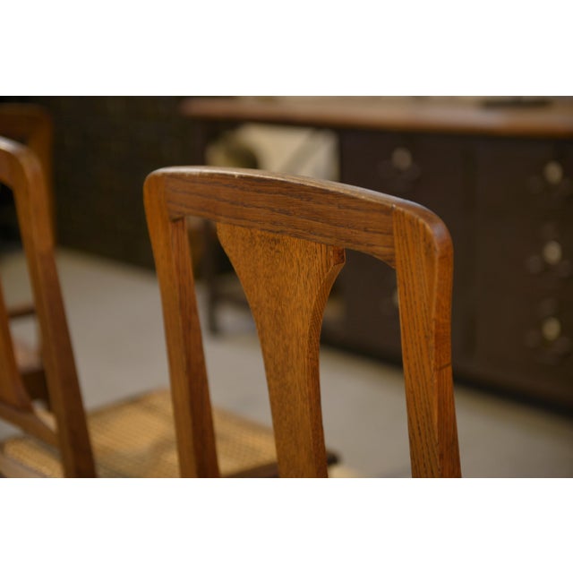 Art Nouveau Oak Chairs, 1910s, Set of 4 For Sale - Image 9 of 10
