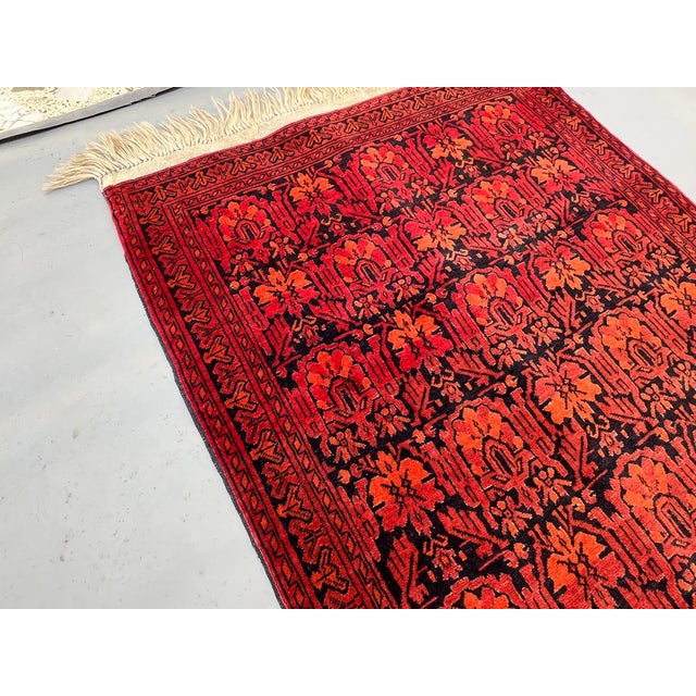 Vintage Afghan Mir Saraband Boteh Miri All-Over Hall Runner - 3'9" X 17'1" For Sale - Image 10 of 11