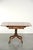 19th Century Antique English Drop-Leaf Side Table with Brass Details For Sale - Image 3 of 15