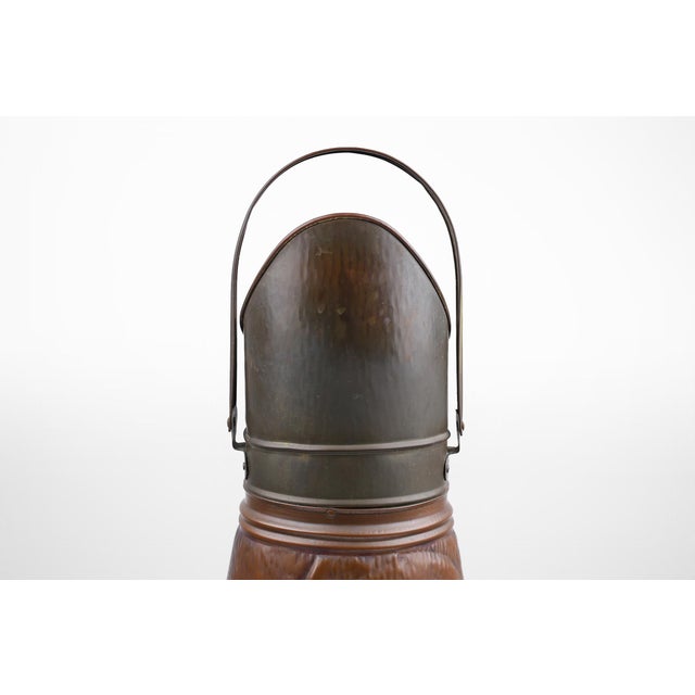 Copper Umbrella Stand with Embossed Image of Rubbens, France, 1900s For Sale - Image 5 of 14