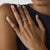 2020s Marina B Contemporary 1.10 Carat Diamond 18k White Gold Ring, Size 6.75 For Sale - Image 5 of 6