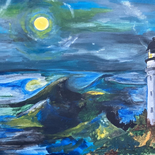 Original 18 x 24 painting on stretched canvas unsigned unframed