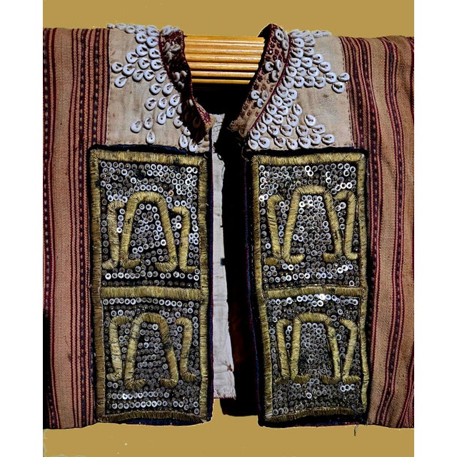 Antique Indonesian Sumatran Tribal Kauer Jacket For Sale In Palm Springs - Image 6 of 10