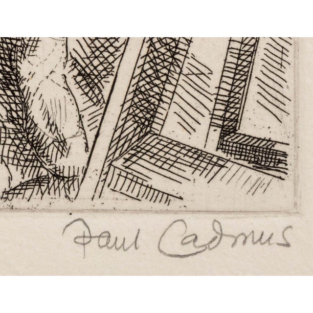 1980s Paul Cadmus "Waiting for Rehearsal" Etching For Sale - Image 5 of 7