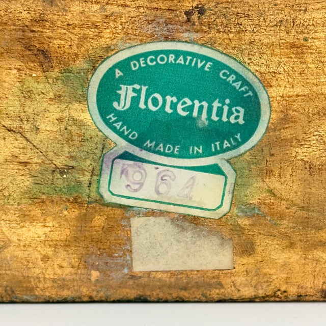 Wood Vintage Florentine Wood Gilded Trinket Box For Sale - Image 7 of 9