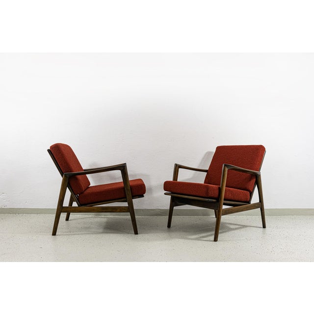 Mid-Century Modern Vintage Lounge Chairs from SFM, Poland, 1960s, Set of 2 For Sale - Image 3 of 17