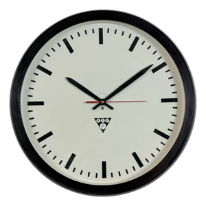 Industrial Bakelite Factory Wall Clock from Pragotron, 1970s