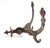Early 20th Century Pair of Victorian Brass Plated Cast Iron Hall Tree Hooks For Sale - Image 6 of 6