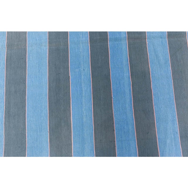 Textile Vintage Indian Dhurrie Rug Doris Leslie Blau For Sale - Image 7 of 9