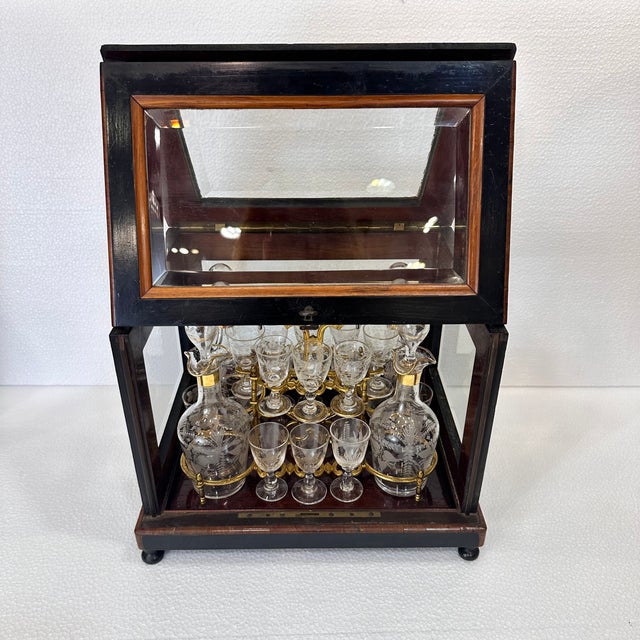 Napoleon III Crystal Liquor Decanter from Baccarat, France, 1880s, Set of 21 For Sale - Image 5 of 18
