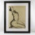 Stunning woman nude pencil study by Russian painter G. Debotoiyche (20th Century). Very modernistic representation on...
