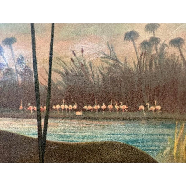 Vintage Linen School Map For Sale - Image 6 of 11