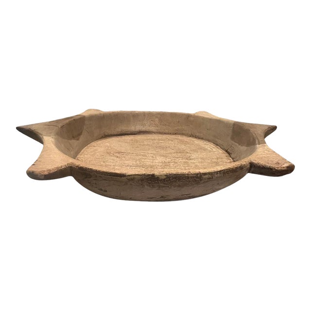 Vintage Wooden Parat Bowl For Sale