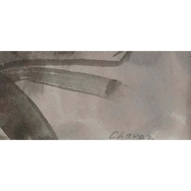 Modern Albert Chavaz, Femme Assise, Watercolor on Paper, Framed For Sale - Image 3 of 9