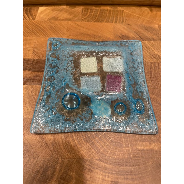 1960s 1960s Hand Made Murano Fused Art Glass With Murrine Ring Trinket Dishes - Pair For Sale - Image 5 of 5