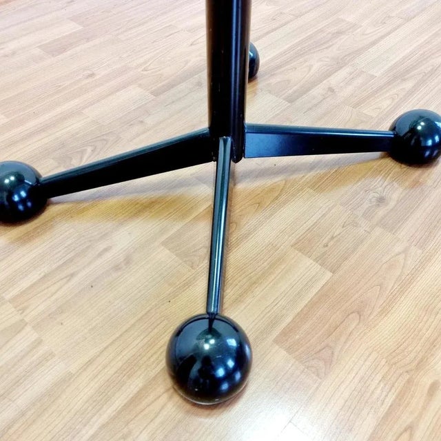 Italian Modern Black Side Table from Allegri, Italy, 1970s For Sale - Image 6 of 8