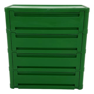 Green Chest of Drawers Model 4964 by Olaf Von Bohr for Kartell, 1970s For Sale