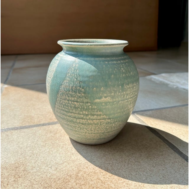 Studio Ceramic Art Vase with Modernist Graphic Decor by Helle Stenberg for Pottestuen, Denmark, 1960s For Sale - Image 16 of 18