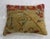 Coral Tan Early 20th Century Wool Antique Oushak Rug Pillow For Sale - Image 4 of 5