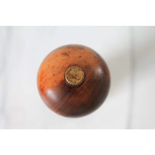 Late 20th Century Vintage Olive Wood Pepper Mill For Sale - Image 5 of 7