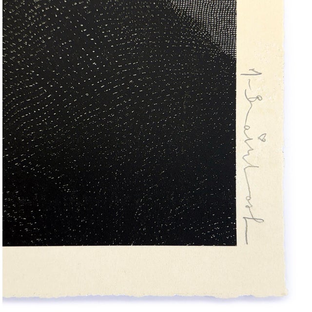 Six color screen print on hand torn archival art paper. Hand signed on front by Mr. Brainwash, with his thumb print and...