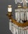 French Empire Style Brass and Crystal Chandelier For Sale - Image 9 of 11