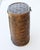 1990s Tropical Tiki Style Oval Dark Brown Wicker Knitting Sewing Basket With Hinged Lid For Sale - Image 5 of 13