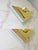 1990's Art Deco Style Lucite & Brass Electric Sconces, a Pair For Sale - Image 4 of 9