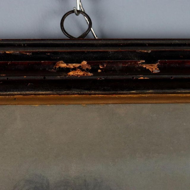 Paper Female Portrait, Pastel on Cardboard For Sale - Image 7 of 10