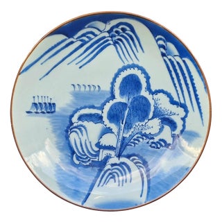 Antique 18th Century Edo Japanese Hizen Arita Porcelain Charger For Sale