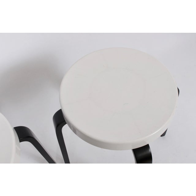1930s Vintage Thonet Black and White Bakelite Stacking Stools - a Pair For Sale - Image 10 of 13