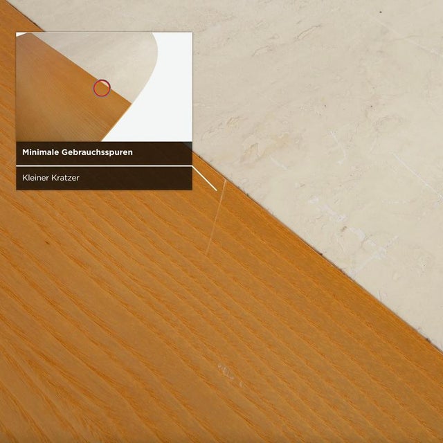 Wooden Dining Table with Travertine Top from WK Wohnen For Sale - Image 11 of 17
